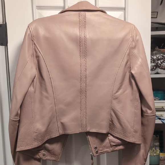 PAIGE Blush Leather Jacket - Picture 8 of 8